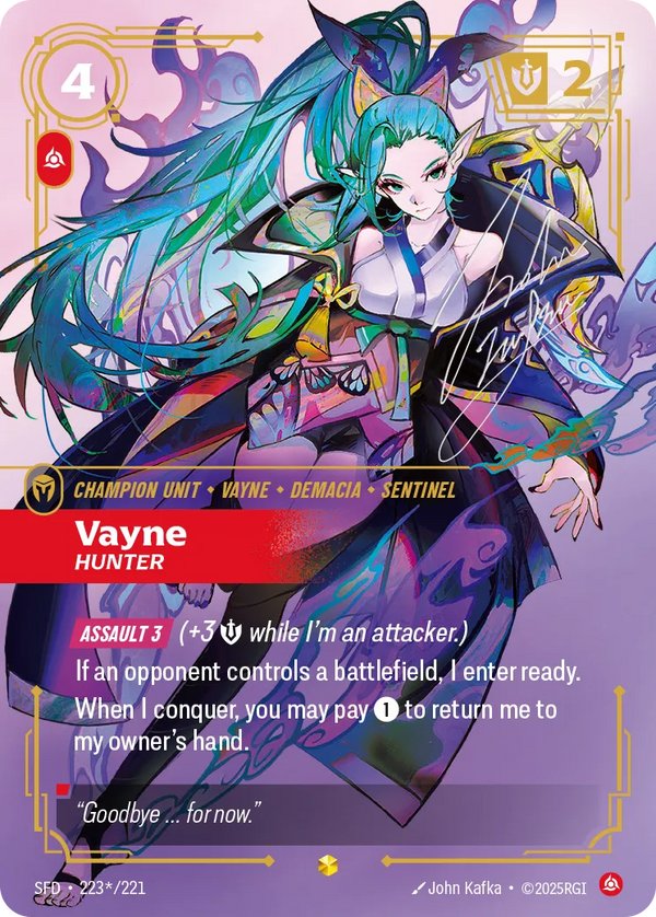 Vayne - Hunter Signature, Spiritforged 223*/221