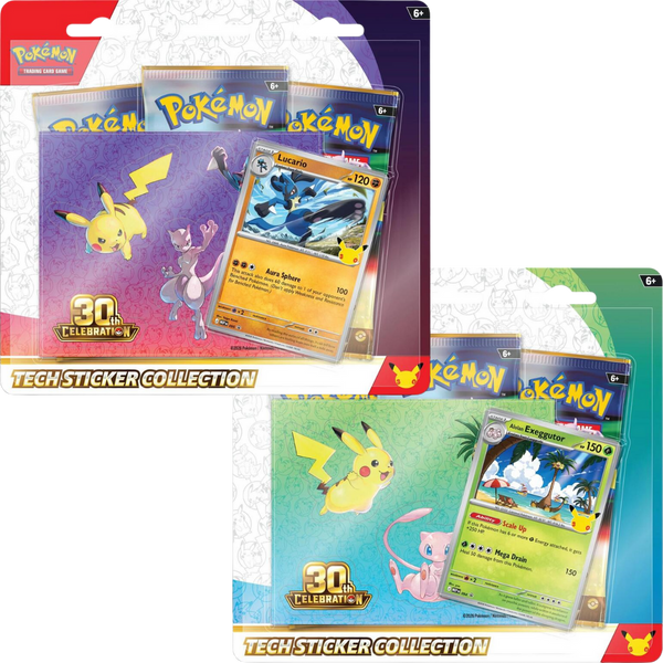 Pokémon 30th Celebration Tech Sticker Collection