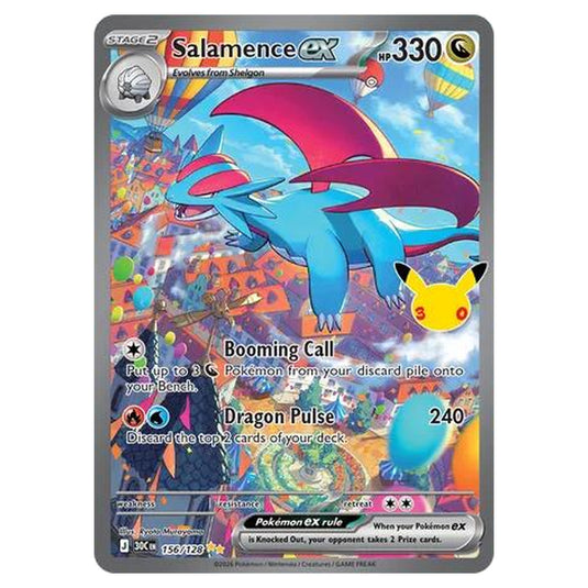 Salamence ex 30th Celebration 156/128 Pokémon card