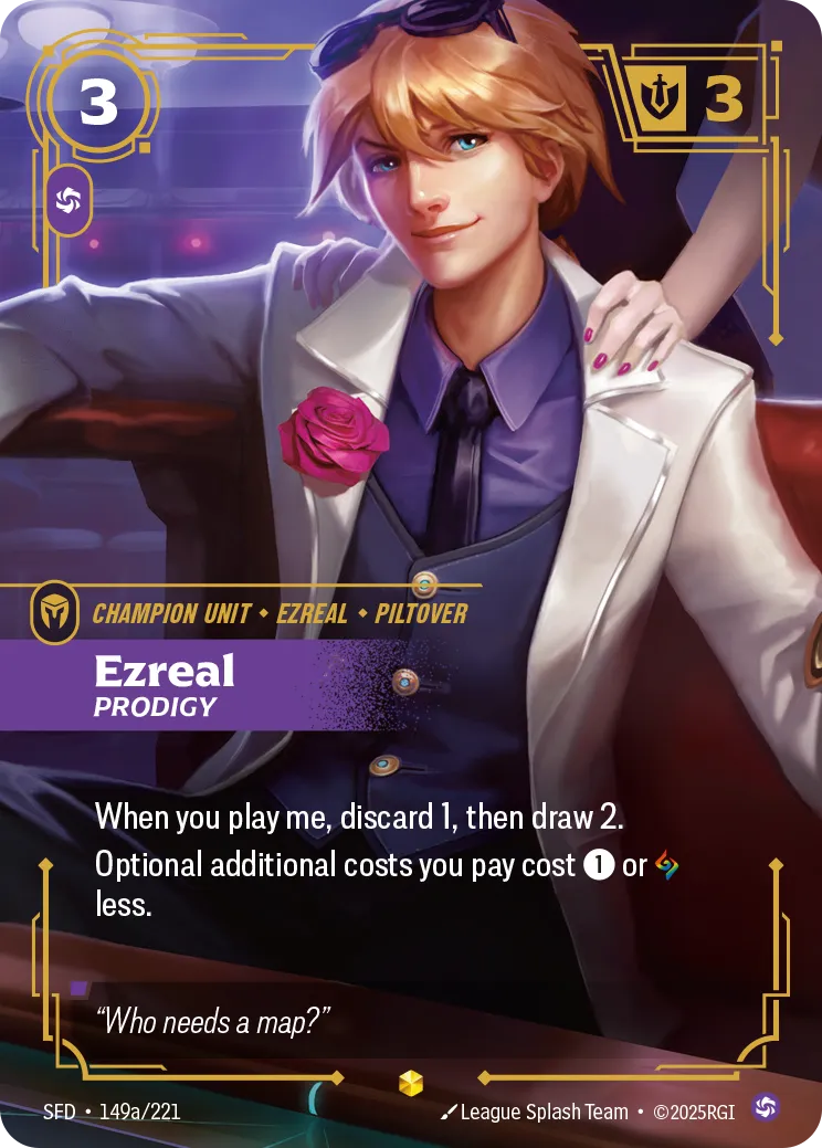 Ezreal - Prodigy Alternate Art, Spiritforged 149a/221
