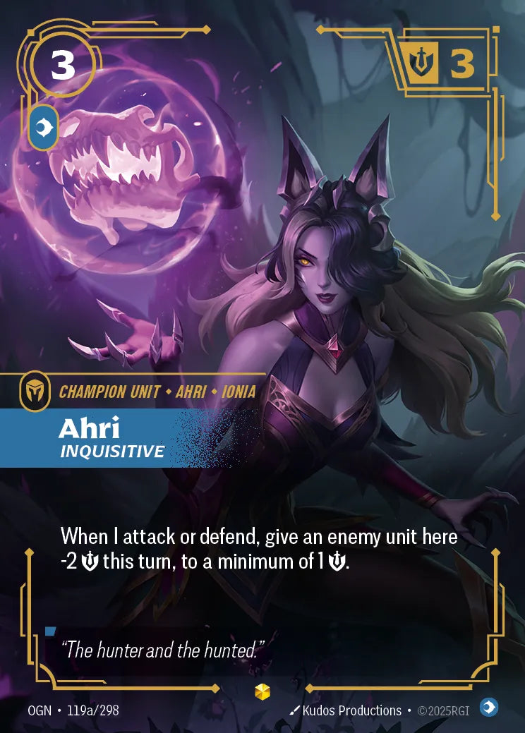 Ahri - Inquisitive (Alternate Art), Origins 119a/298