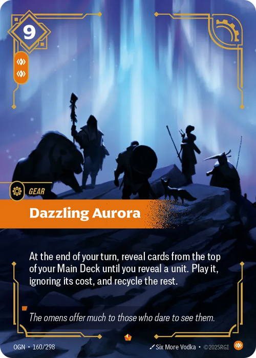 Dazzling Aurora, Origins 160/298