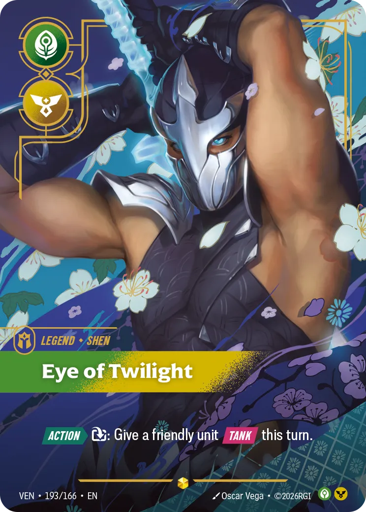 Shen - Eye of Twilight, Vendetta 193/166 — non-signature Overnumbered card